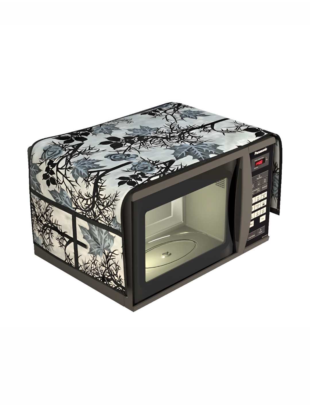 

hargunz Black Printed Microwave Oven Cover