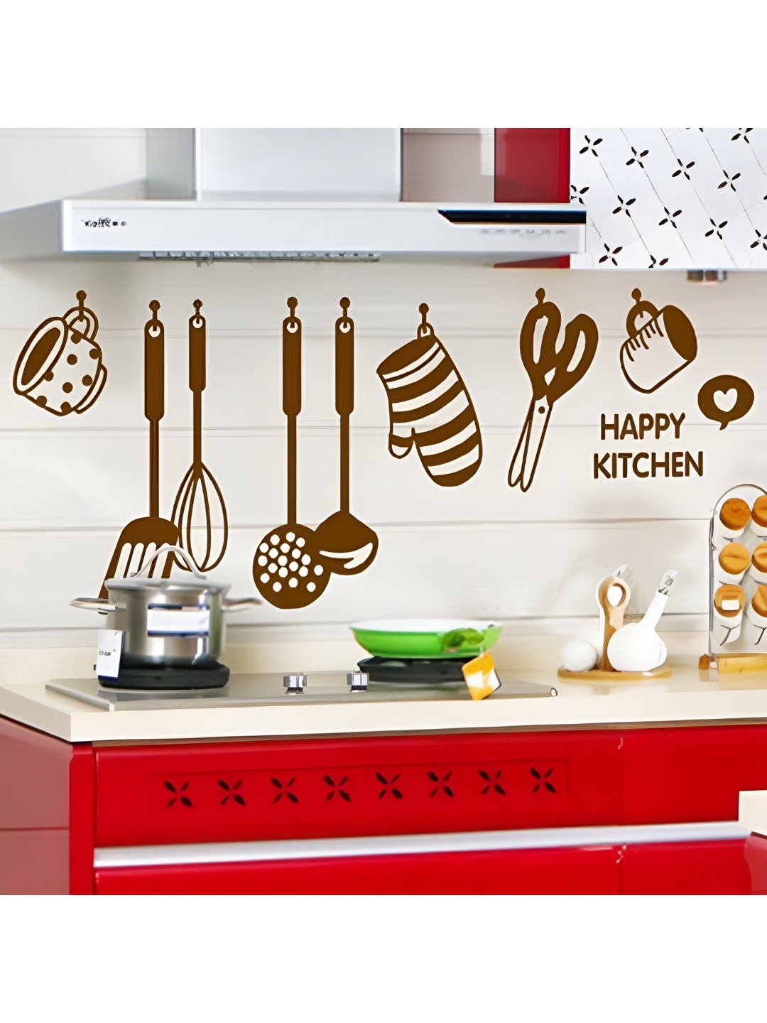

Aquire Brown Printed Self Adhesive Wall Sticker