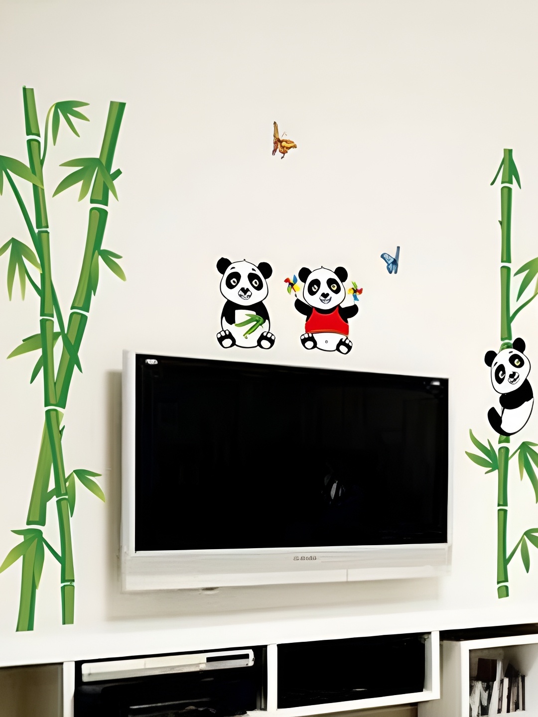

Aquire Black & Green Panda Self Adhesive Wall Sticker