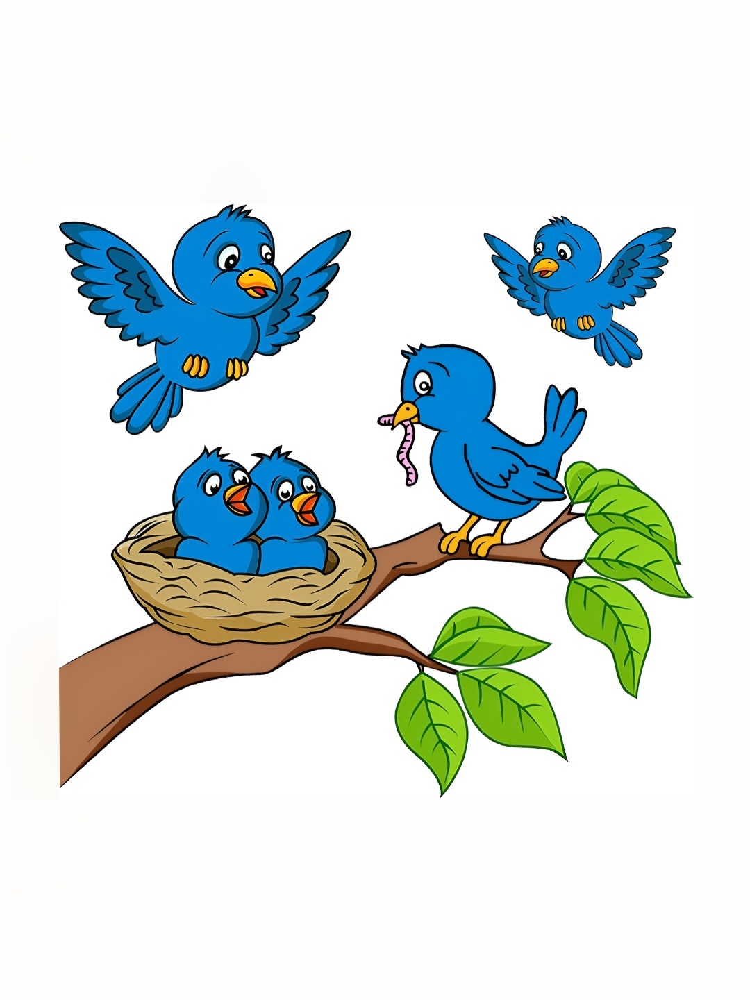 

Aquire Blue & Green Modern Art Self Adhesive Wall Sticker, Multi