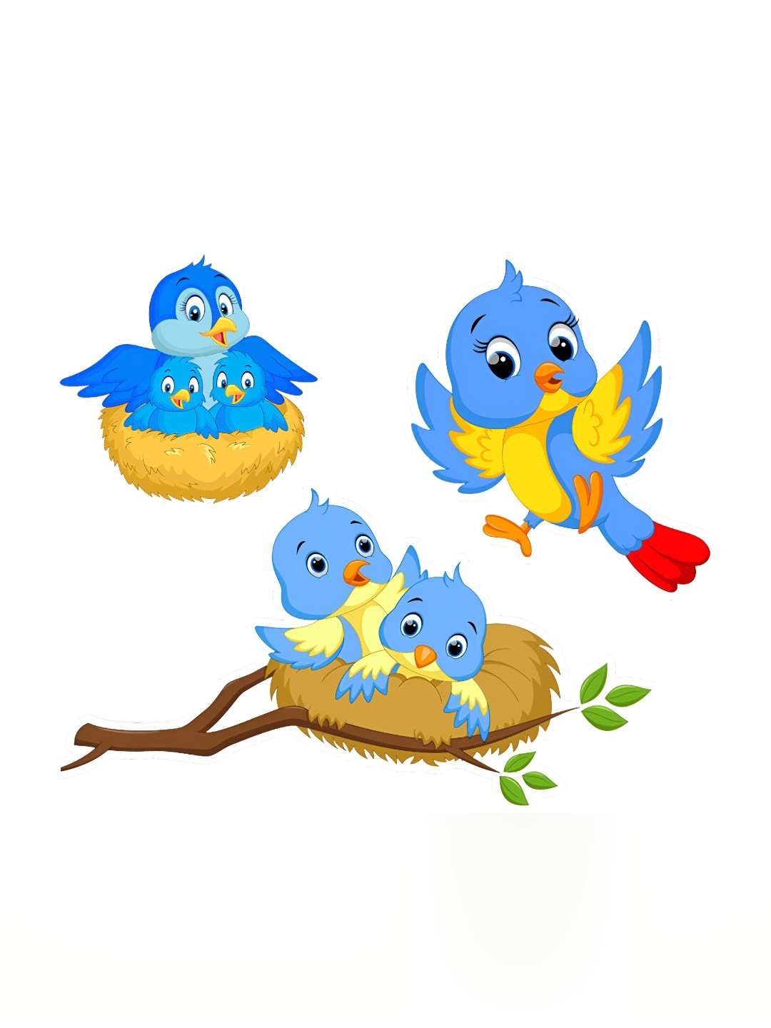 

Aquire Blue & Brown Birds Printed Self Adhesive Wall Sticker