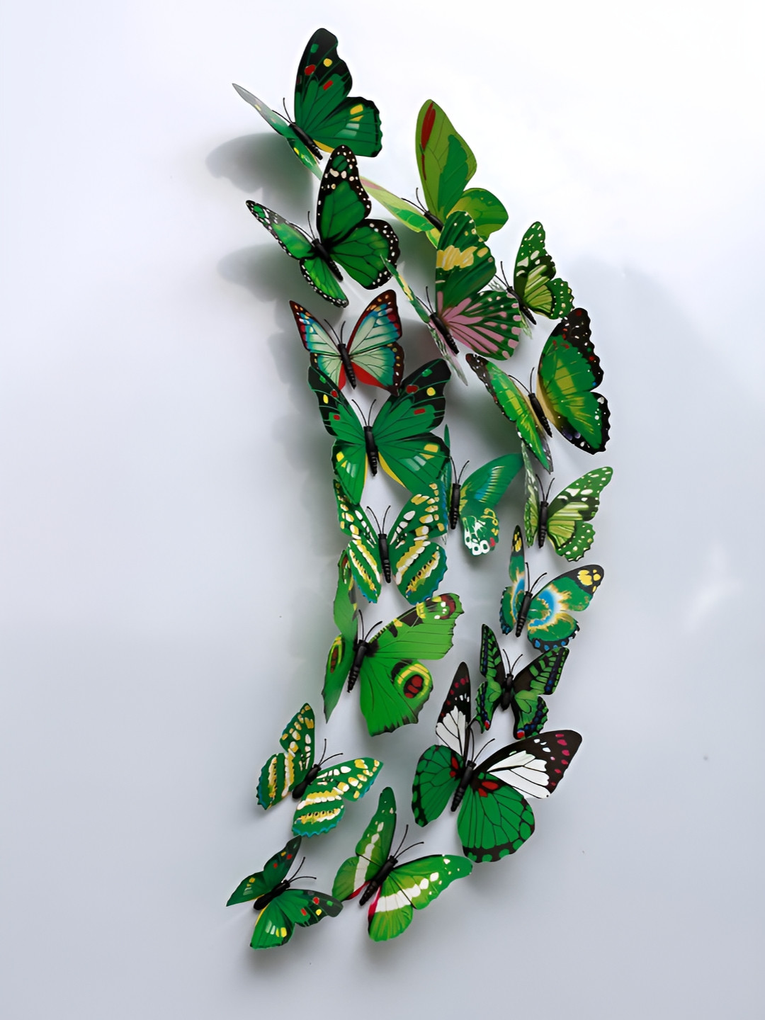 

Aquire Green 12 Pieces 3D Butterfly Self Adhesive Sticker
