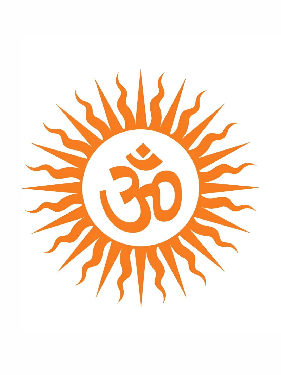 

Aquire Orange Om Printed Self Adhesive Sticker