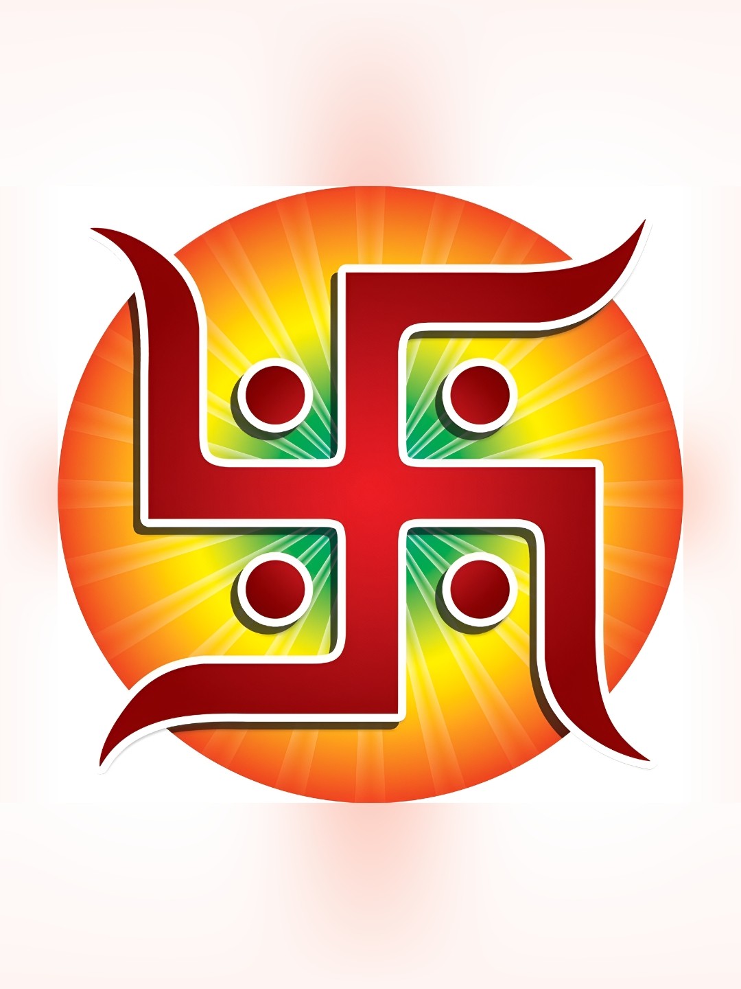 

Aquire Yellow & Green Religious Modern Art Swastik Self Adhesive Sticker