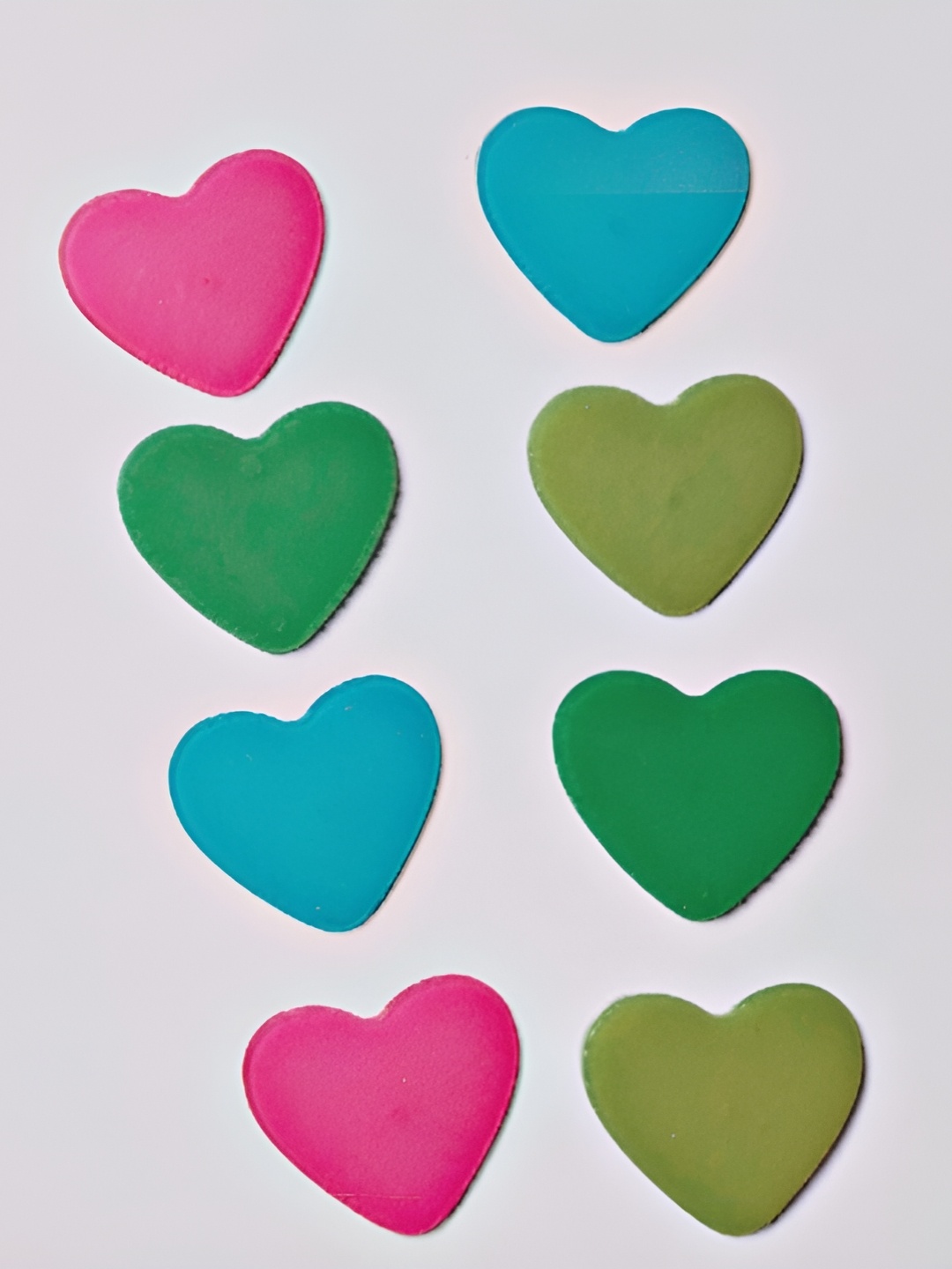 

Aquire Pink & Green 8 Pieces Glow In The Dark Heart Wall Stickers