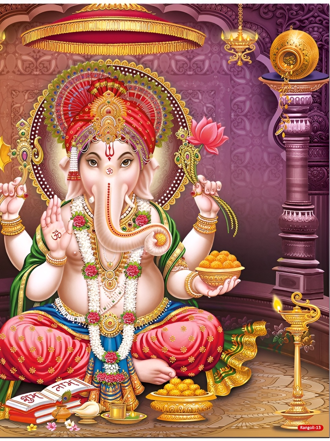 

Aquire Beige Ganesha ji Sparkle Self-Adhesive Wall Sticker