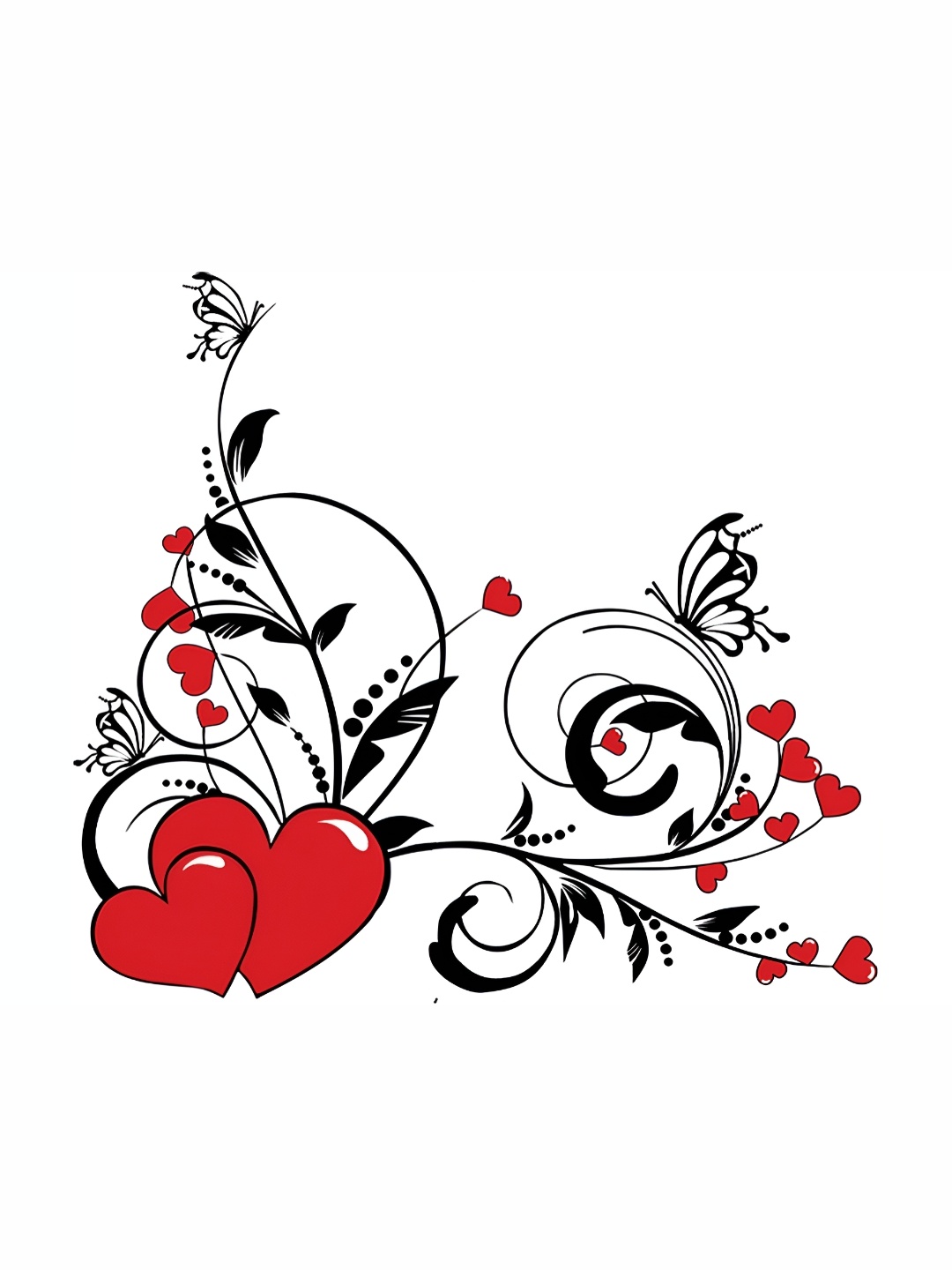 

Aquire Floral Self Adhesive Sticker, Black