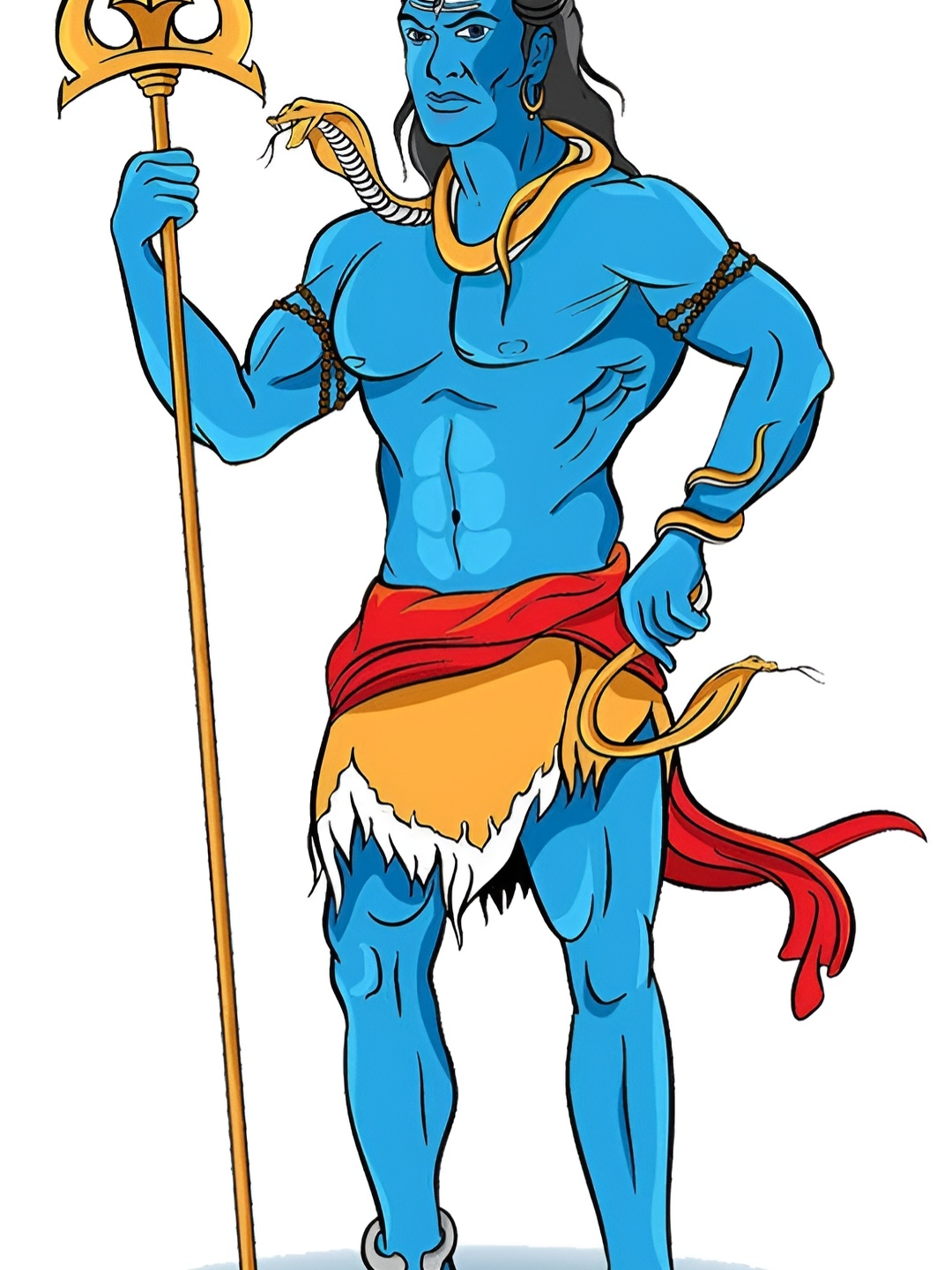 

Aquire Blue & Yellow Shiva Self Adhesive Wall Sticker