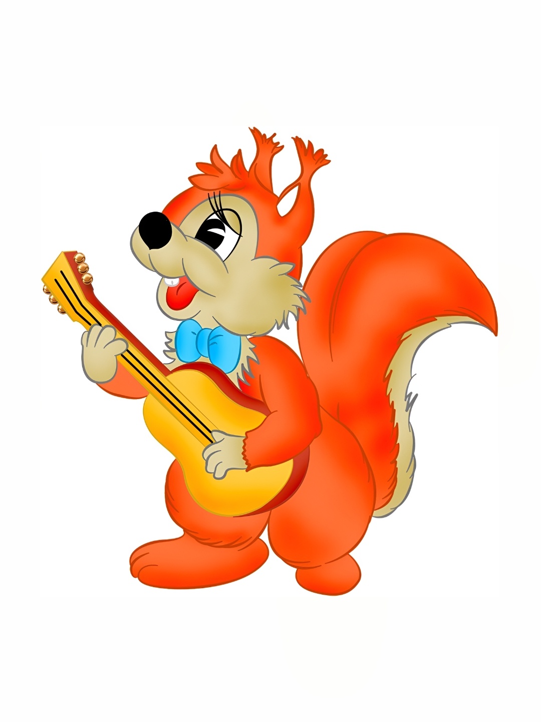

Aquire Orange & Yellow Chipmunk Cartoon Character Self Adhesive Wall Sticker