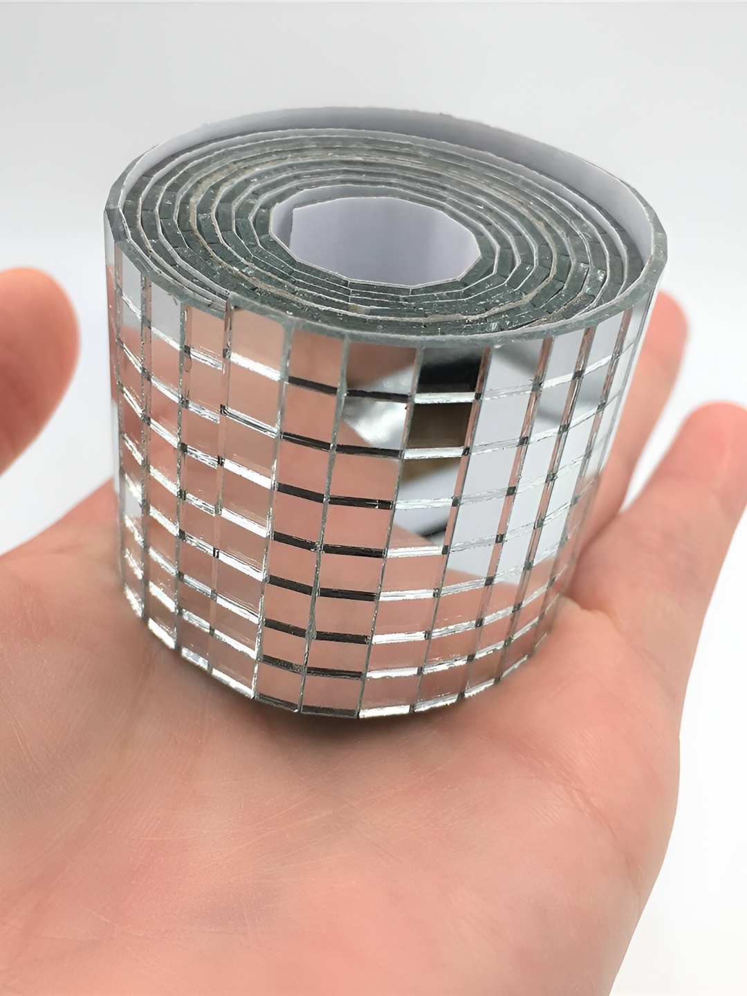 

Aquire Silver-Toned Mirror Tape Self Adhesive Sticker