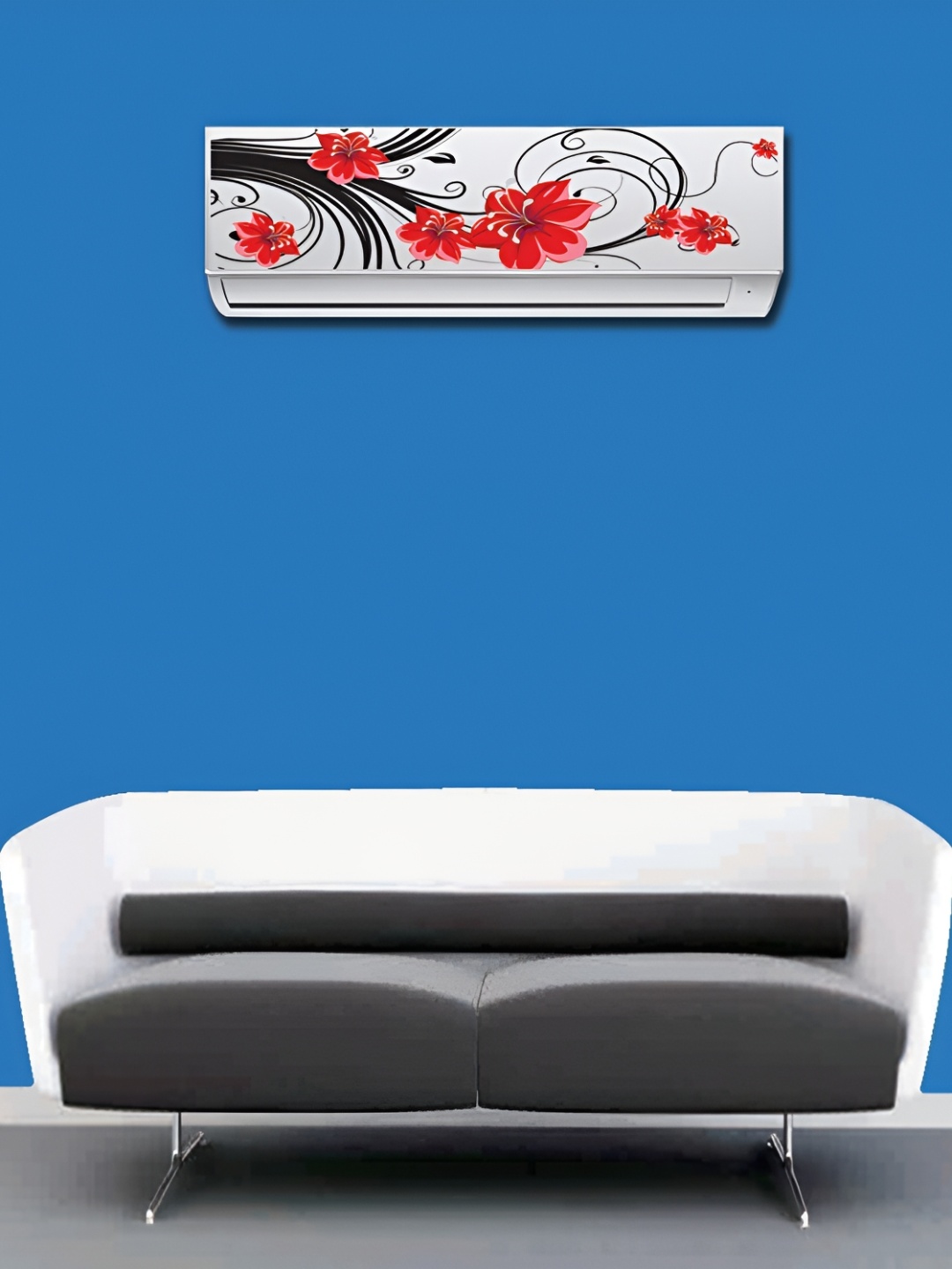 

Aquire Red & Black Air Conditioner Flower Sticker Self Adhesive Sticker