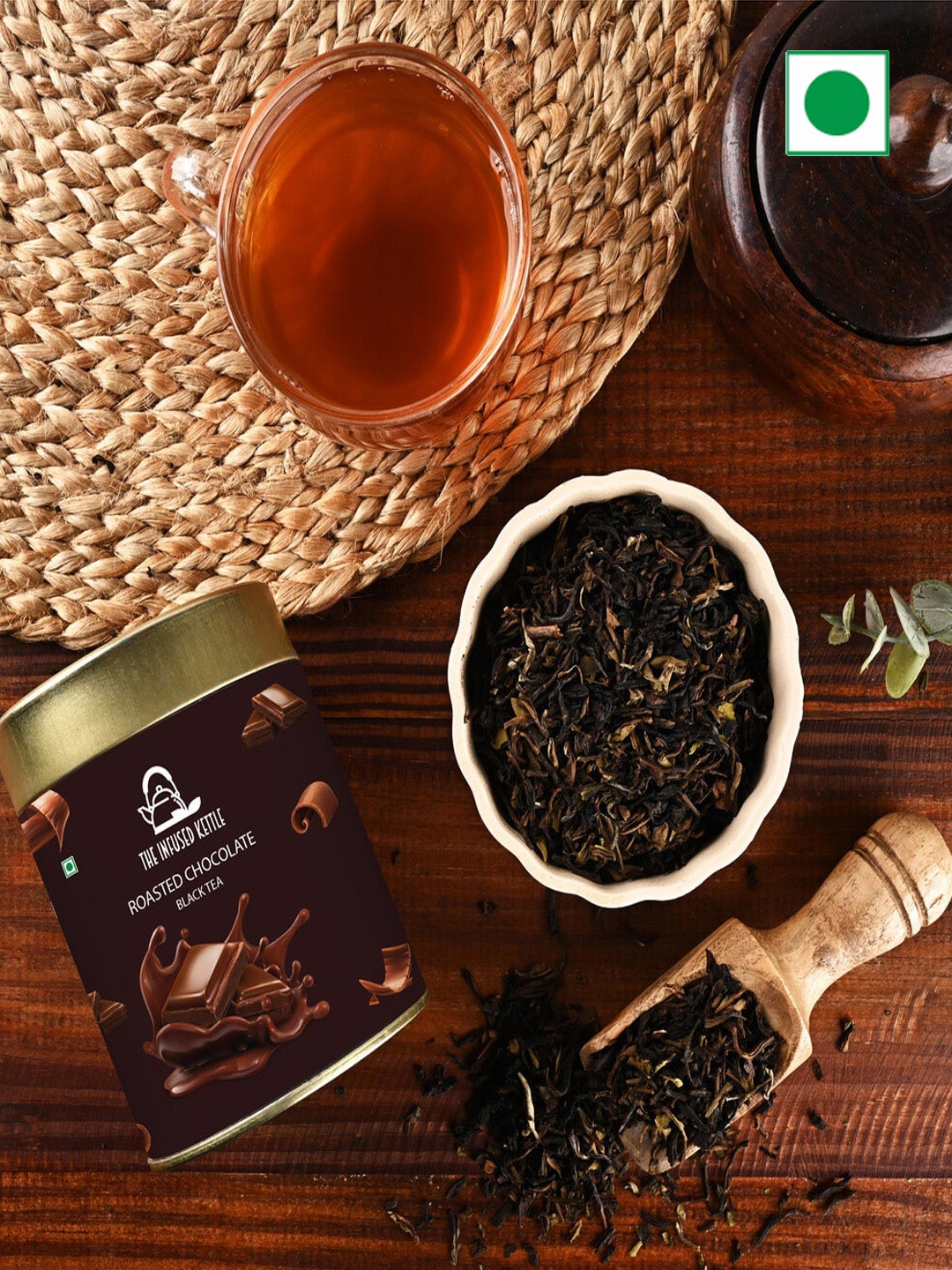

The Infused Kettle Roasted Chocolate Tea-50 Gms, Gold