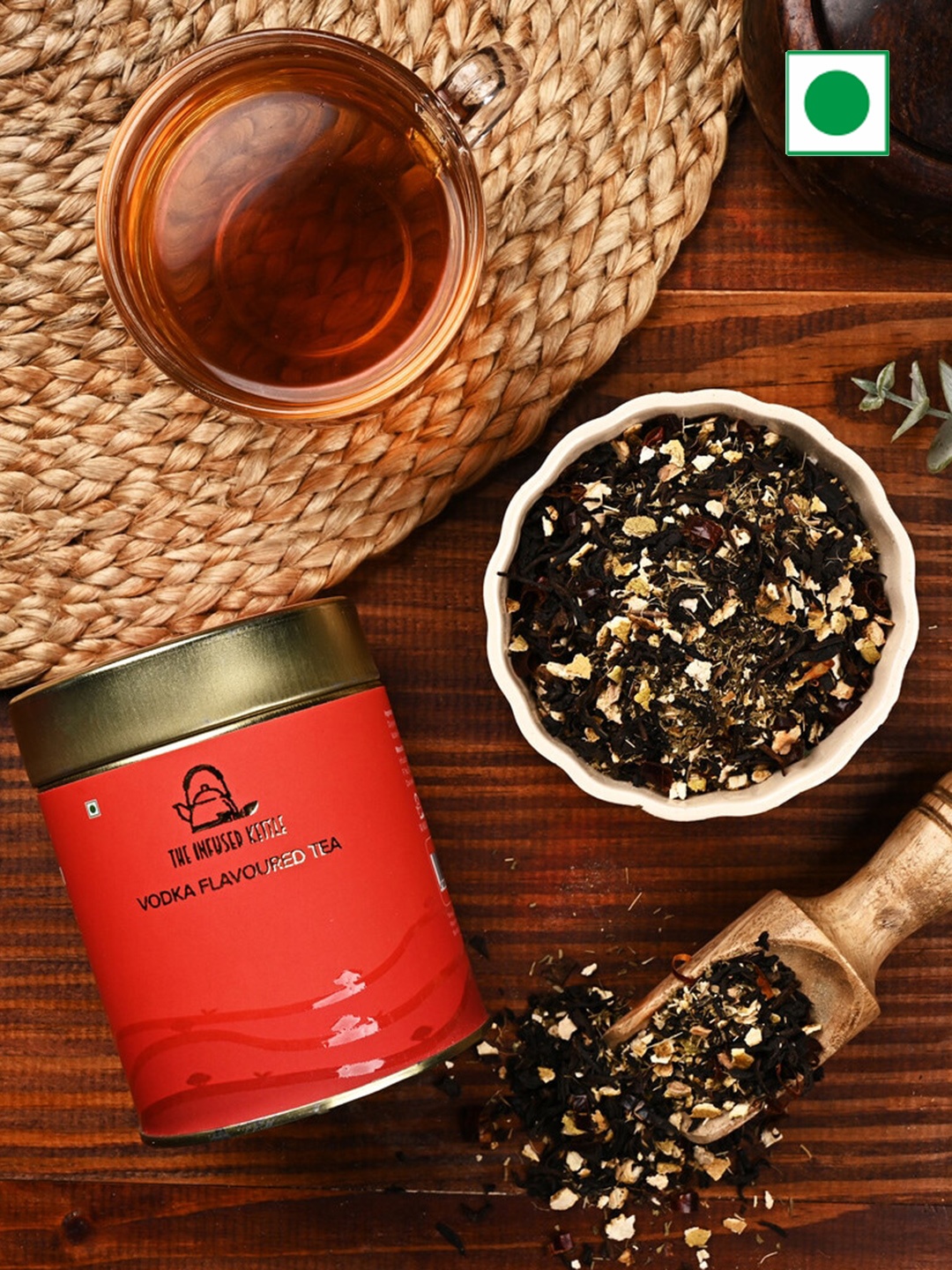 

The Infused Kettle Vodka Flavoured Black Tea -50gm, Gold