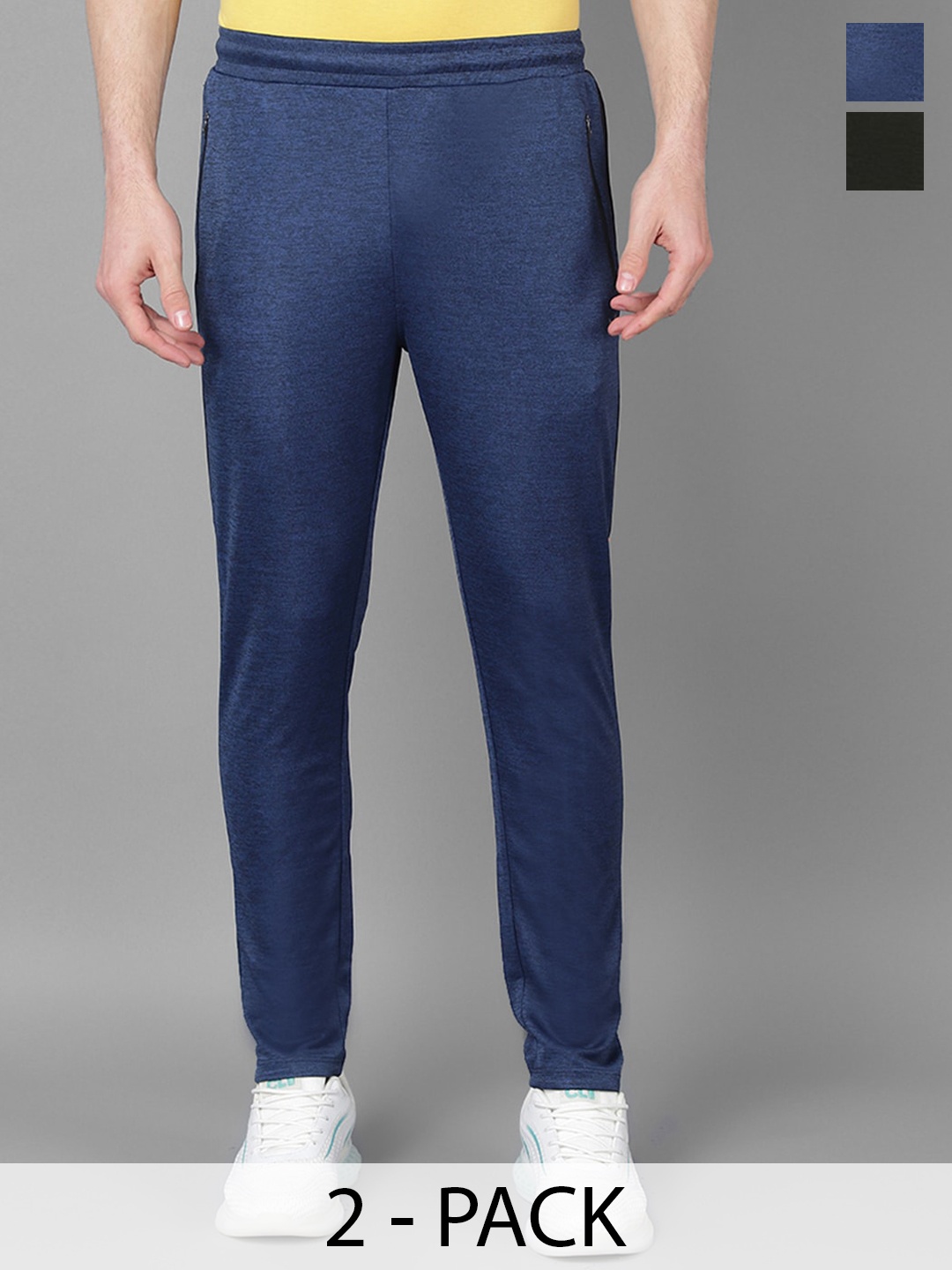 

Force NXT Men Pack Of 2 Anti Viral Anti Odour Cool Sports Track Pants, Blue
