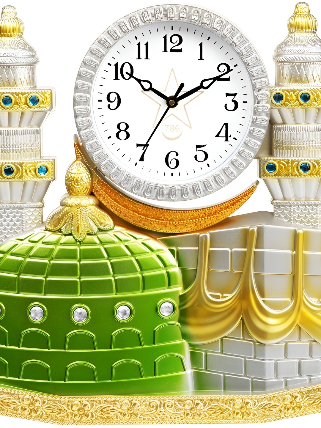 

Attractionz White Textured Round Shaped Contemporary Wall Clock