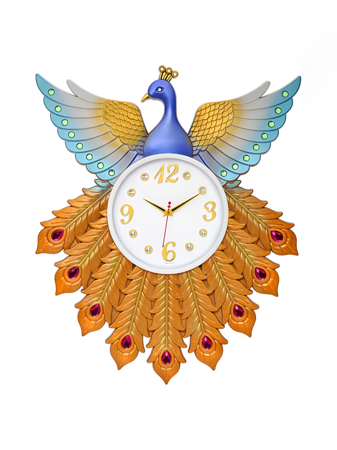 

Attractionz Blue and White Round Textured Analogue Contemporary Wall Clock