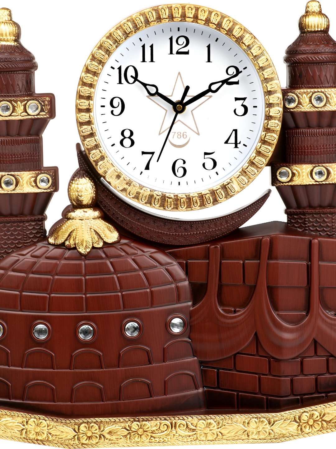 

Attractionz Brown & White Textured Round Shaped Contemporary Wall Clock