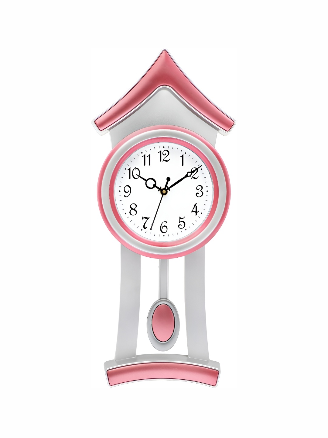 

Attractionz Pink & White Round Shaped Vintage Wall Clock