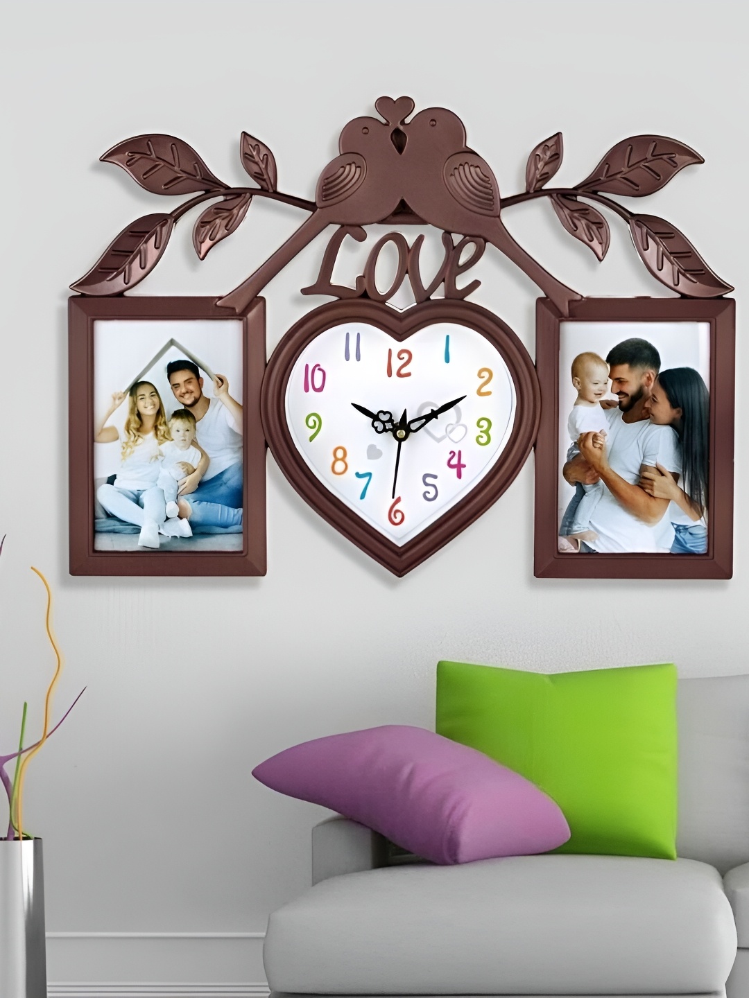 

Attractionz Brown Abstract Shaped Analogue Wall Clock