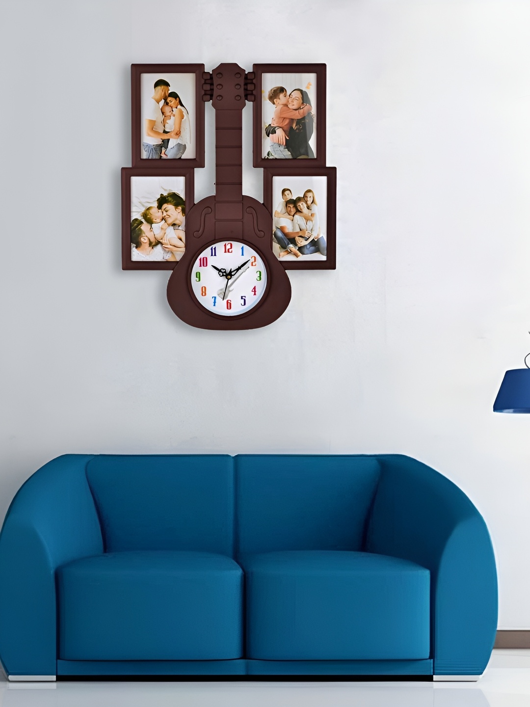 

Attractionz Brown Round Analogue Wall Clock