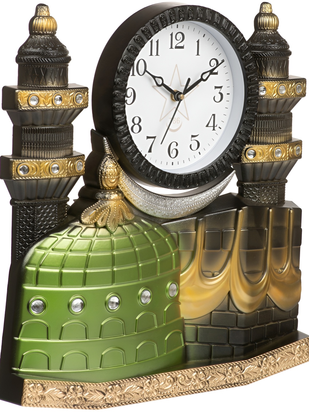 

Attractionz Black & White Textured Round Shaped Contemporary Wall Clock