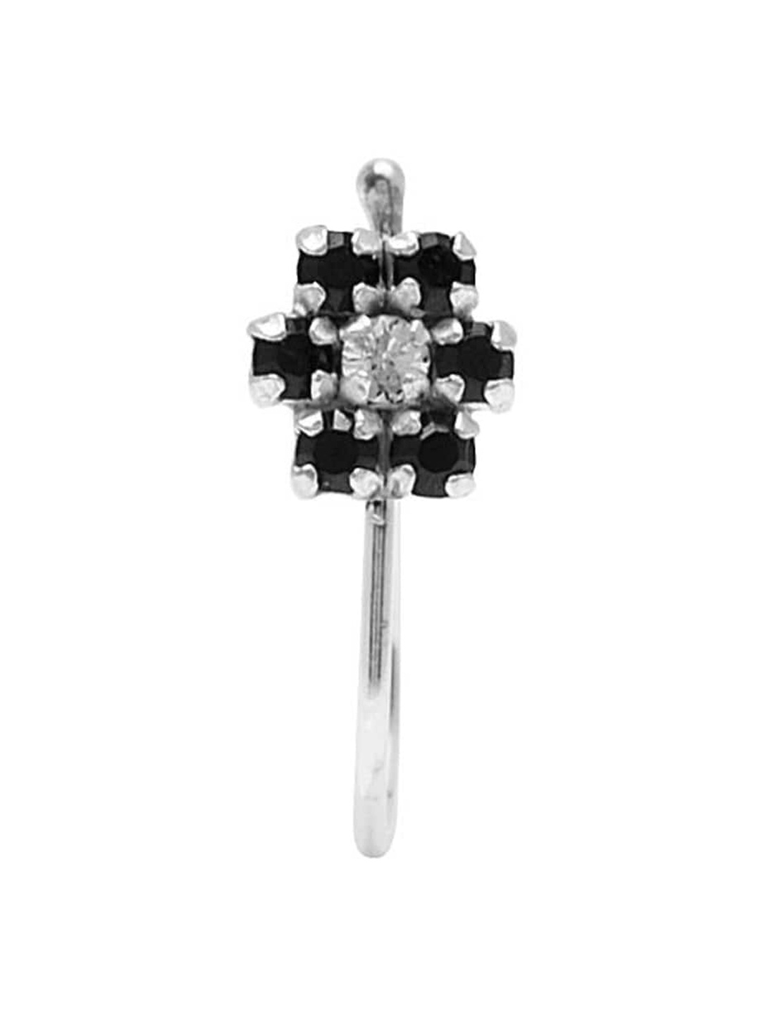 

Abhooshan Cubic Zirconia Stud Nosepin, Silver