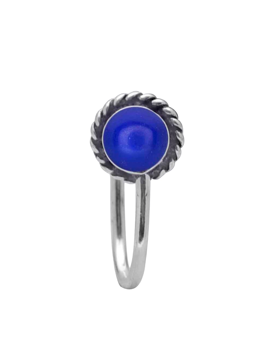 

Abhooshan Sterling Silver Onyx Stud Nosepin