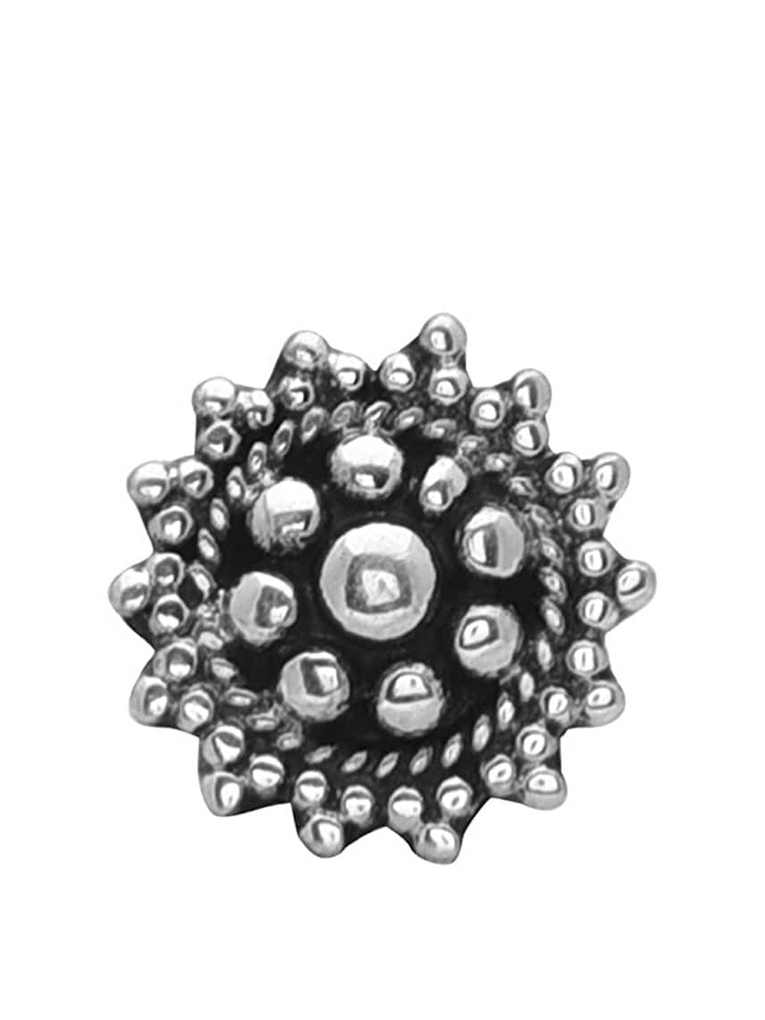 

Abhooshan 92.5 Sterling Silver Oxidized Nosepin