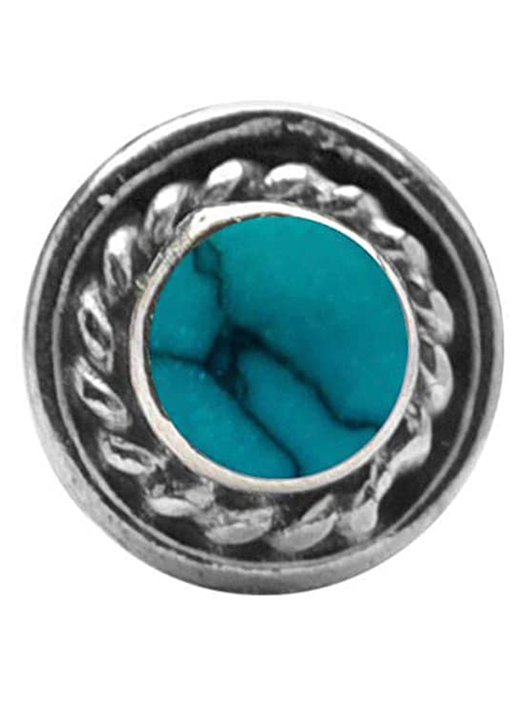 

Abhooshan 92.5 Sterling Silver Stud Nose Pin