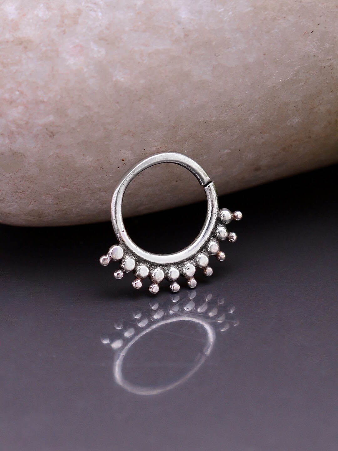 

Abhooshan 92.5 Sterling Silver Nose Ring
