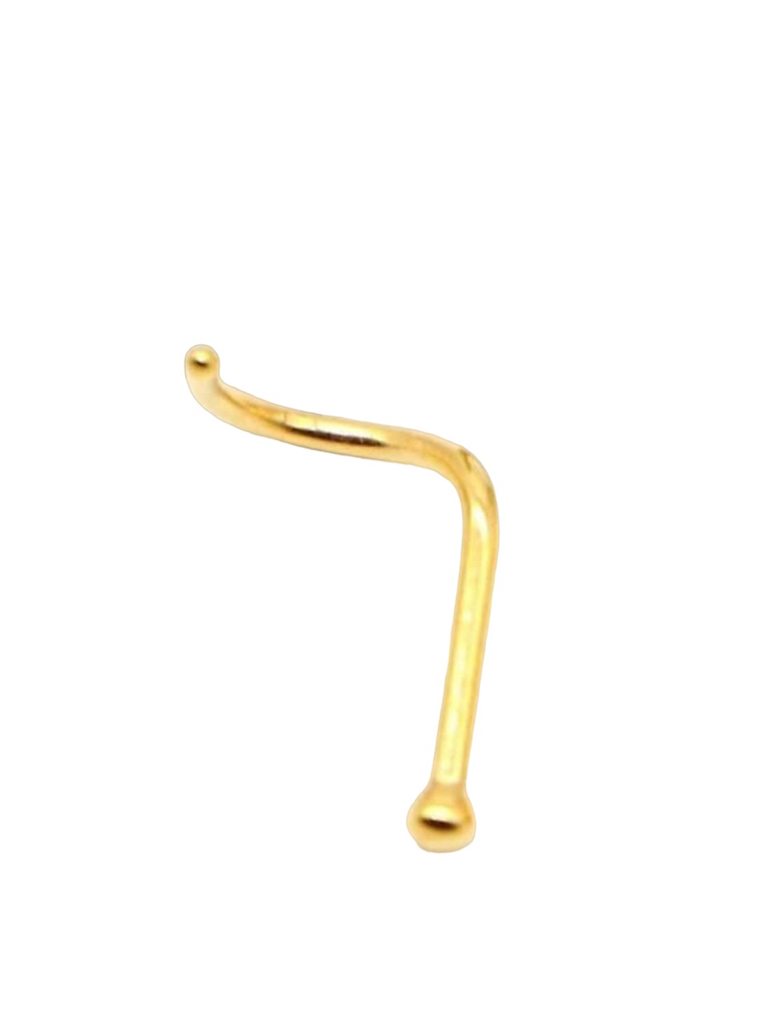 

Abhooshan 92.5 Sterling Silver Gold-Plated Stud Nosepin