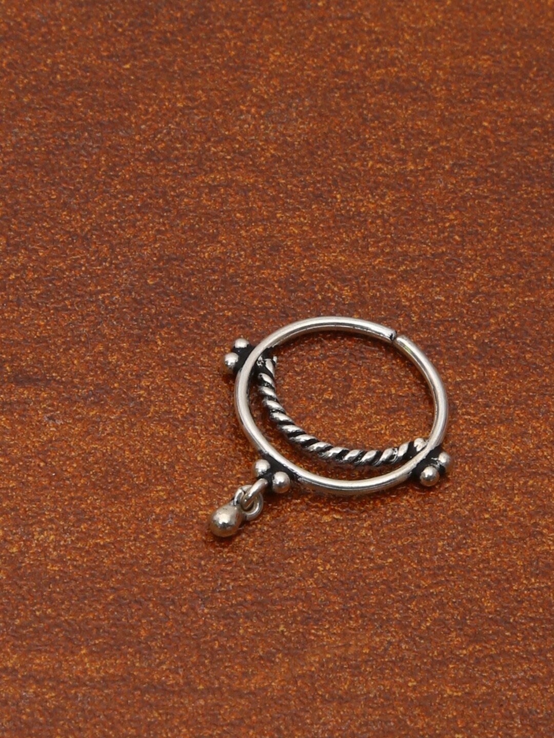 

Abhooshan 92.5 Sterling Silver Ring Nosepin
