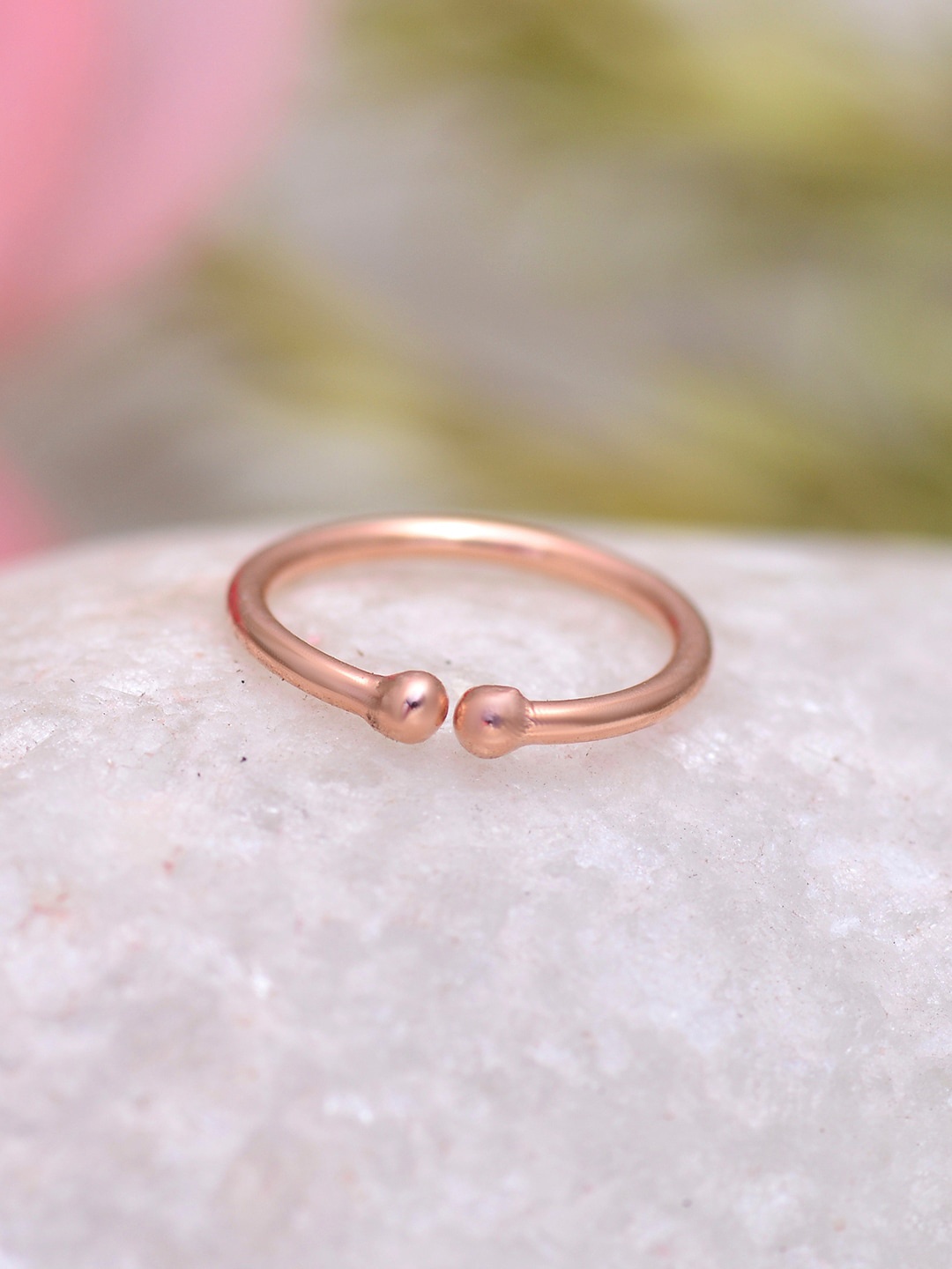 

Abhooshan Pure 92.5 Sterling Silver Rose Gold Plated Ring Nosepin