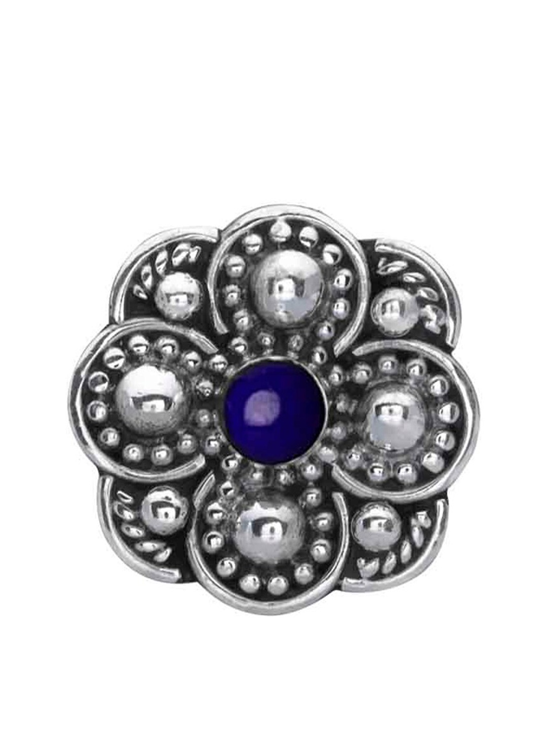 

Abhooshan 92.5 Sterling Silver Onyx Stud Nosepin