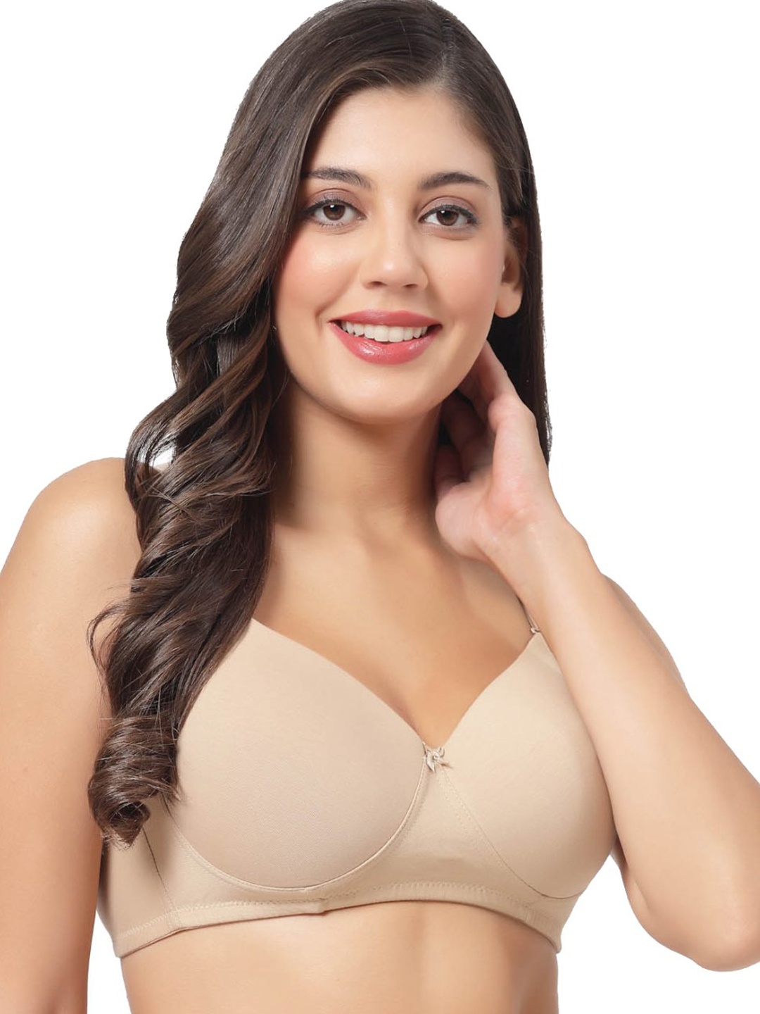 

SHYAM SONS FLAIR Full Coverage Lightly Padded Bra, Beige