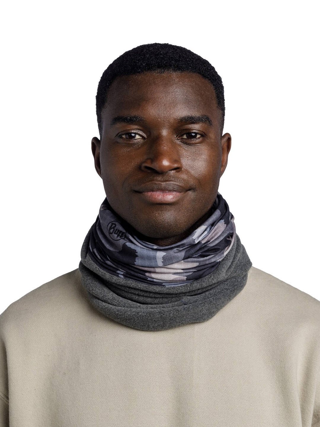 

Original Buff SA Unisex Abstract Printed Scarf, Grey