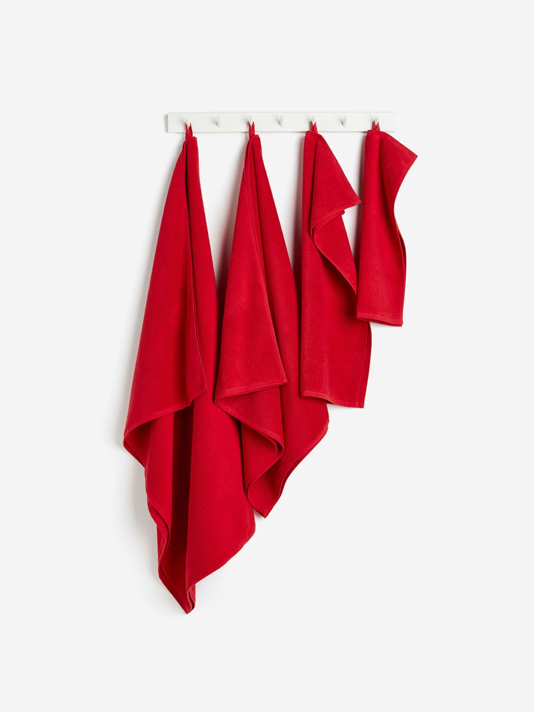 

H&M Red Pure Cotton Terry Guest Towel