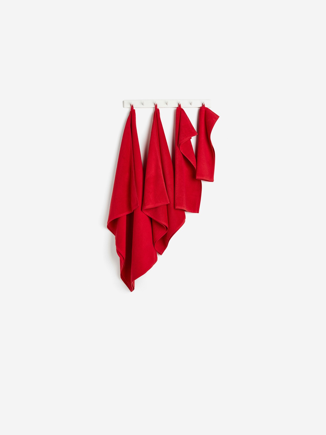 

H&M Red Pure Cotton Terry Hand Towel