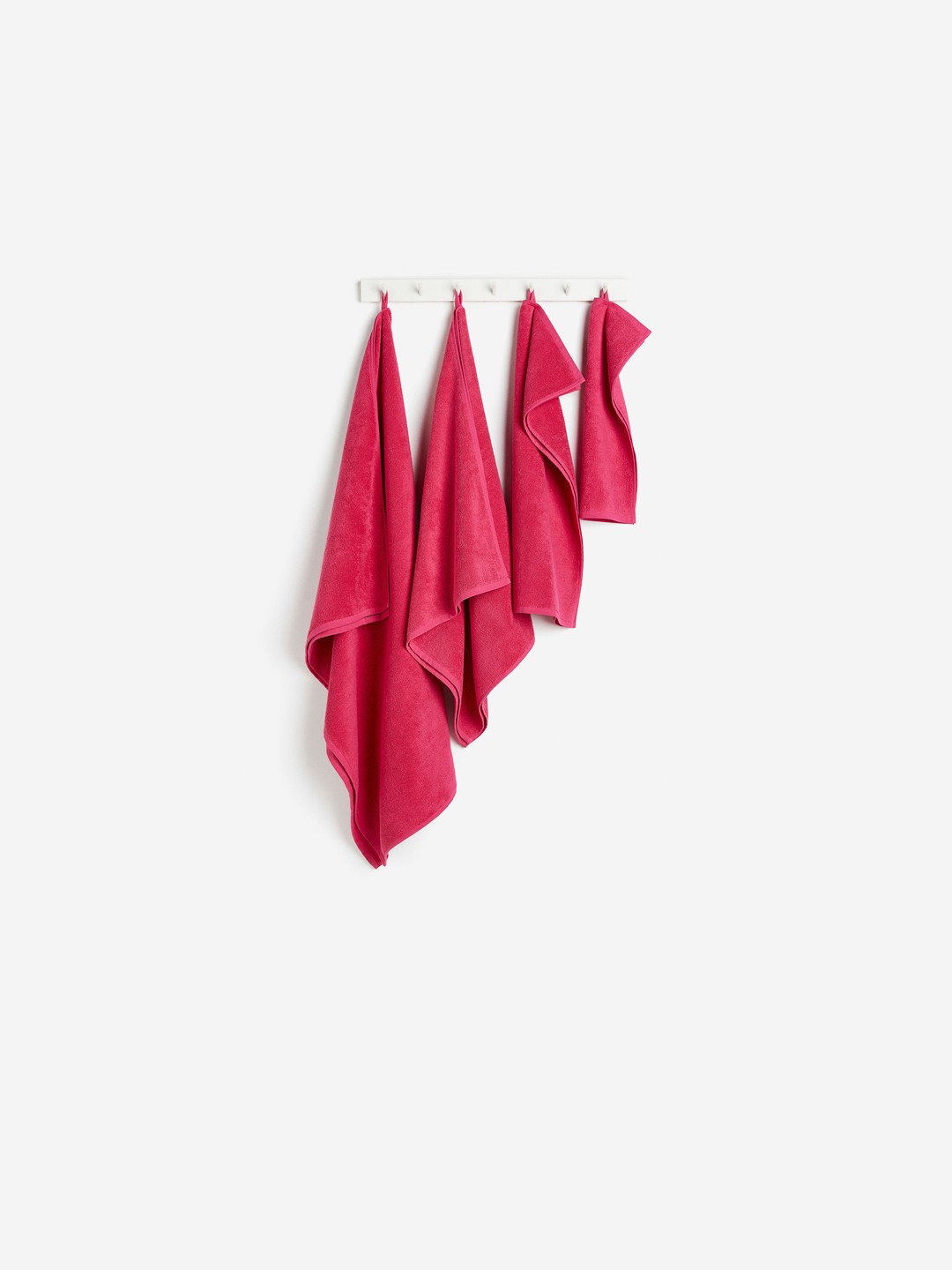 

H&M Pink Pure Cotton Terry Hand Towel
