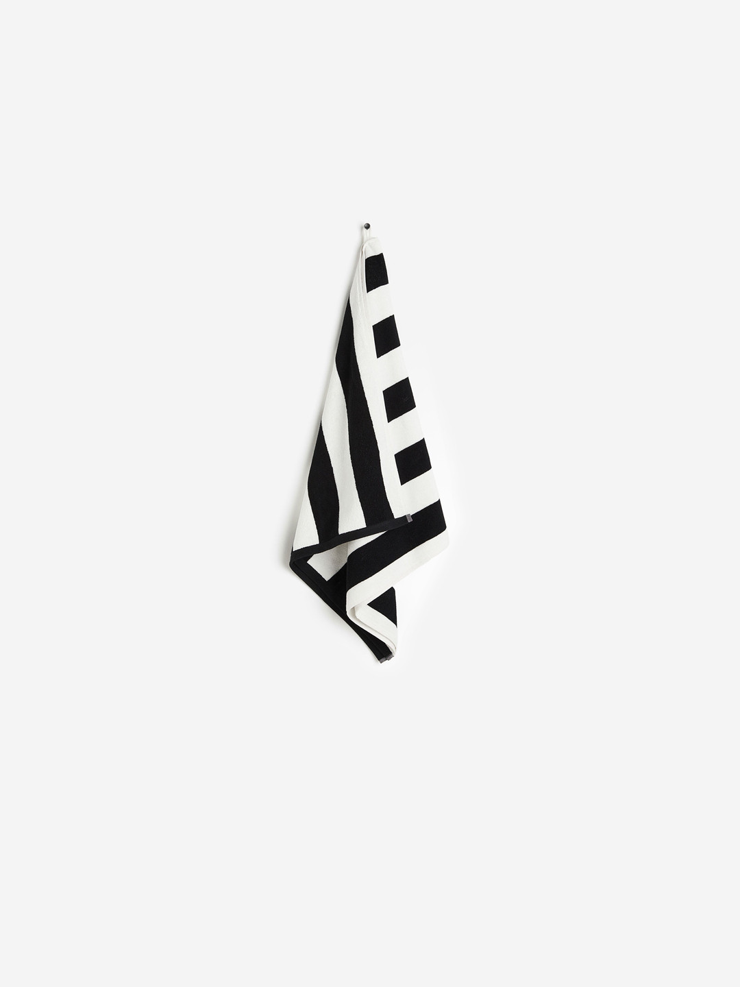 

H&M White & Black Bath Towel