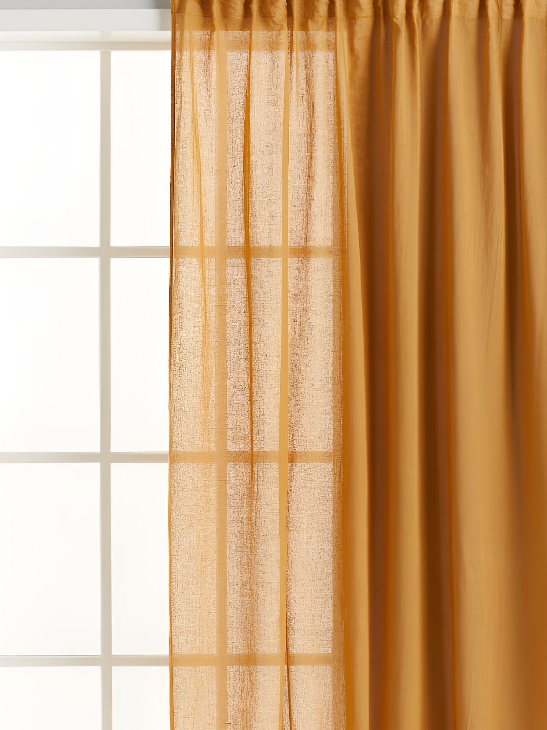 

H&M Yellow Cotton & Linen 1-Pack Wide Multiway Curtain Length