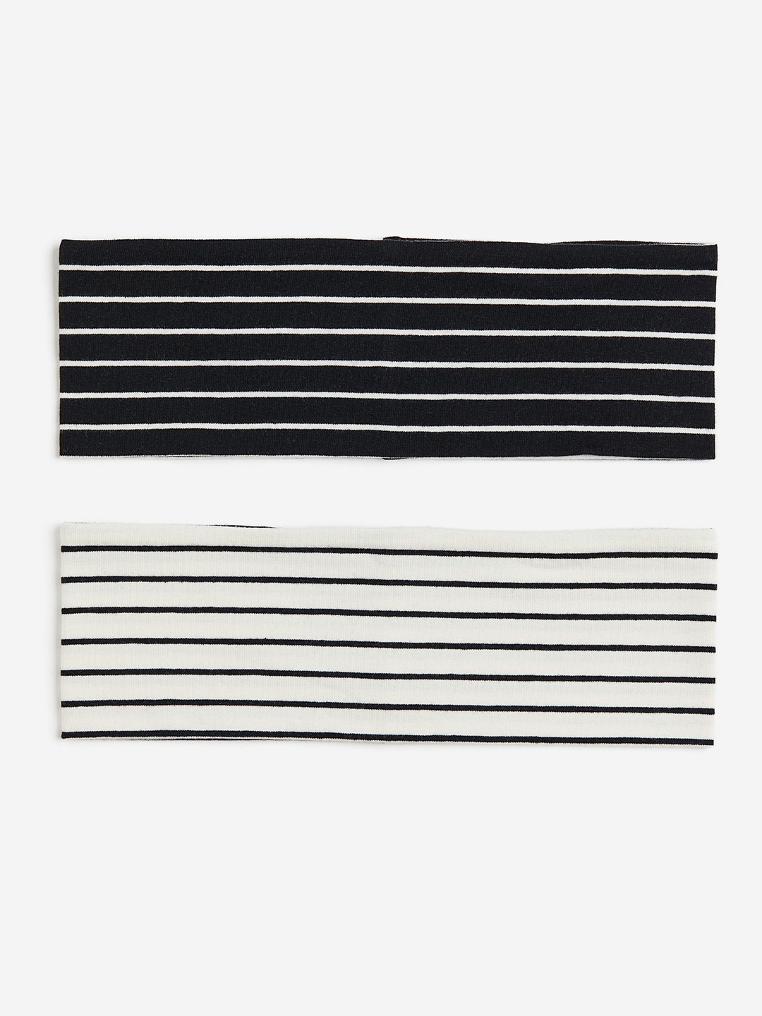 

H&M 2-Pack Jersey Hairbands, White