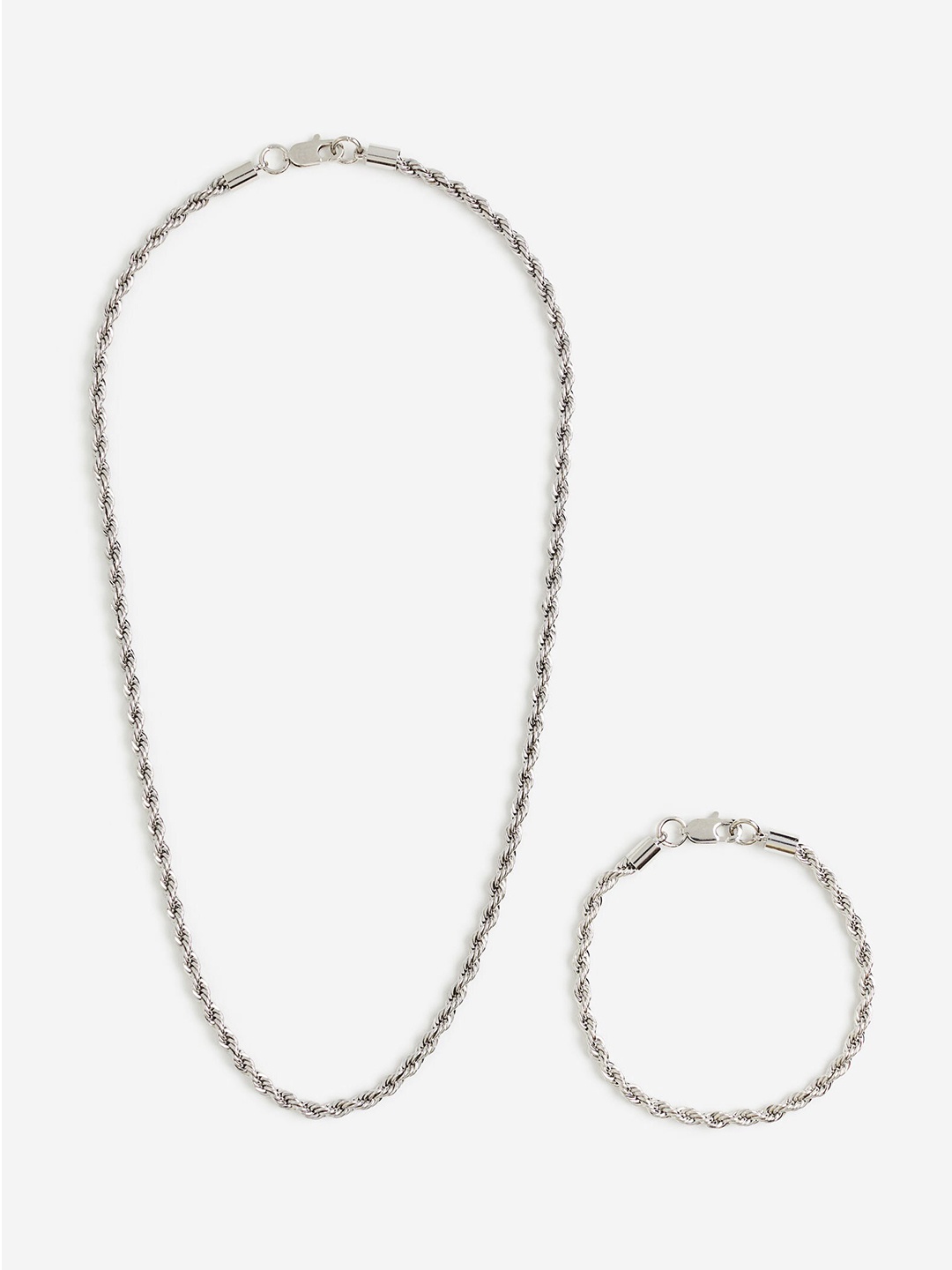 

H&M Necklace and Bracelet, Silver