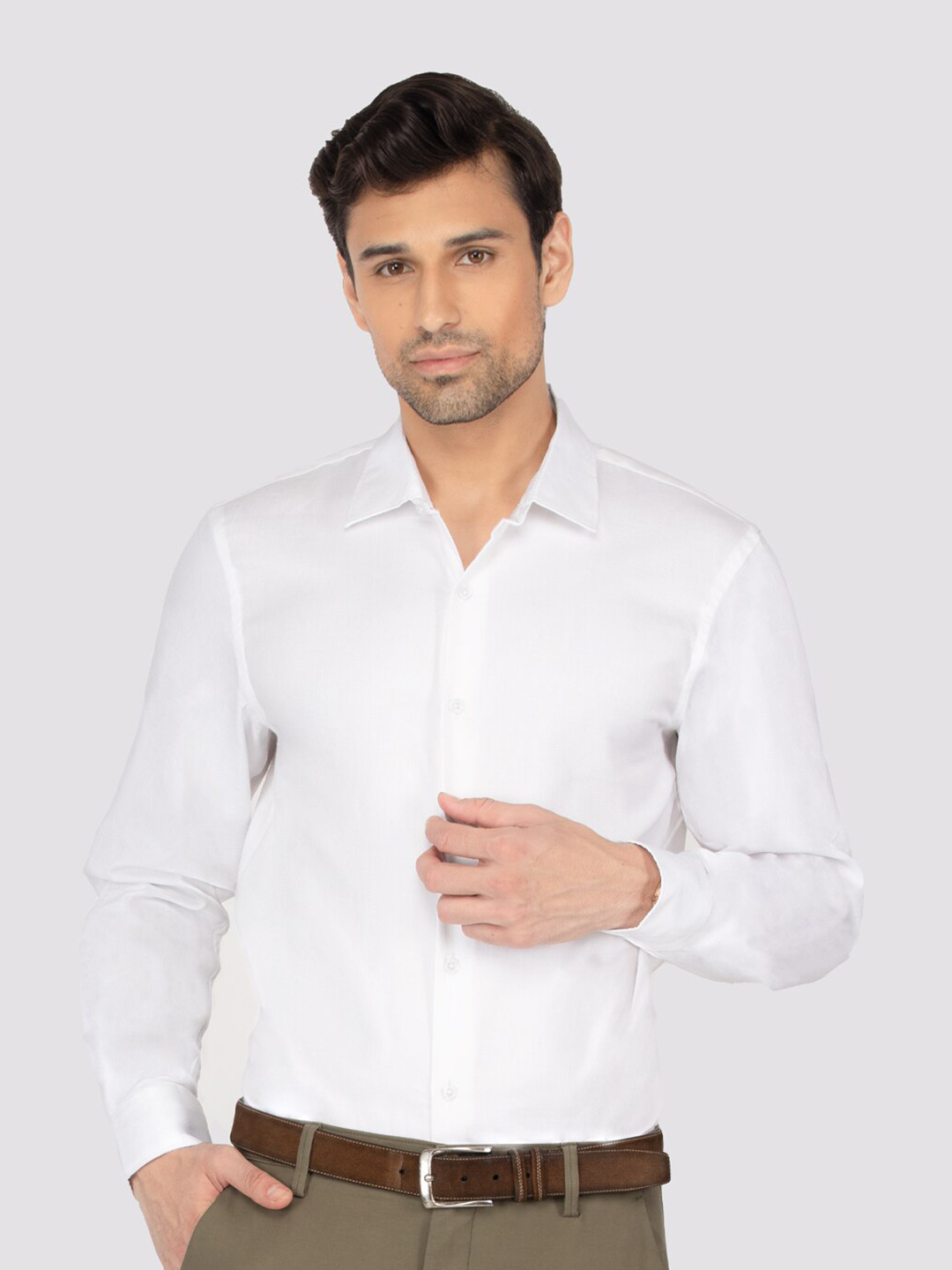 

Berkshire Slim Fit Long Sleeves Cotton Formal Shirt, White