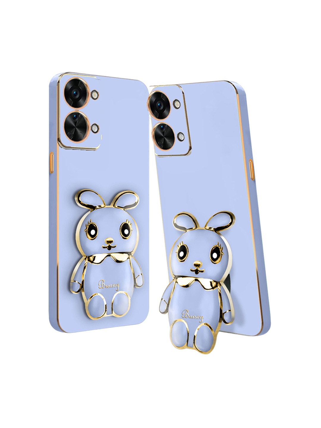 

Karwan 3D Mini Bunny Oneplus Nord 2T Back Case with Folding Stand, Blue