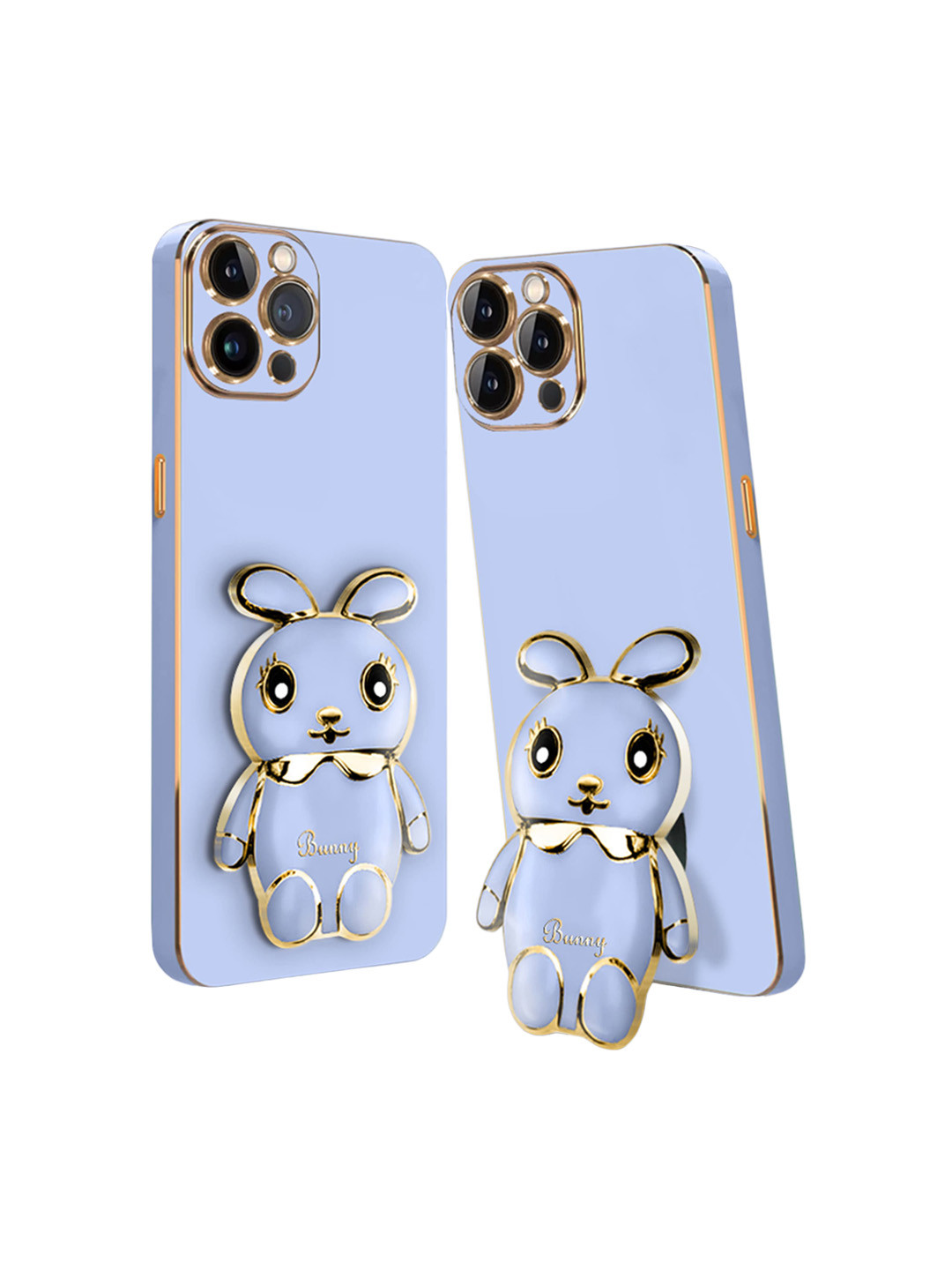 

Karwan 3D Bunny iPhone 11 Pro Max Back Case With Folding Stand, Blue