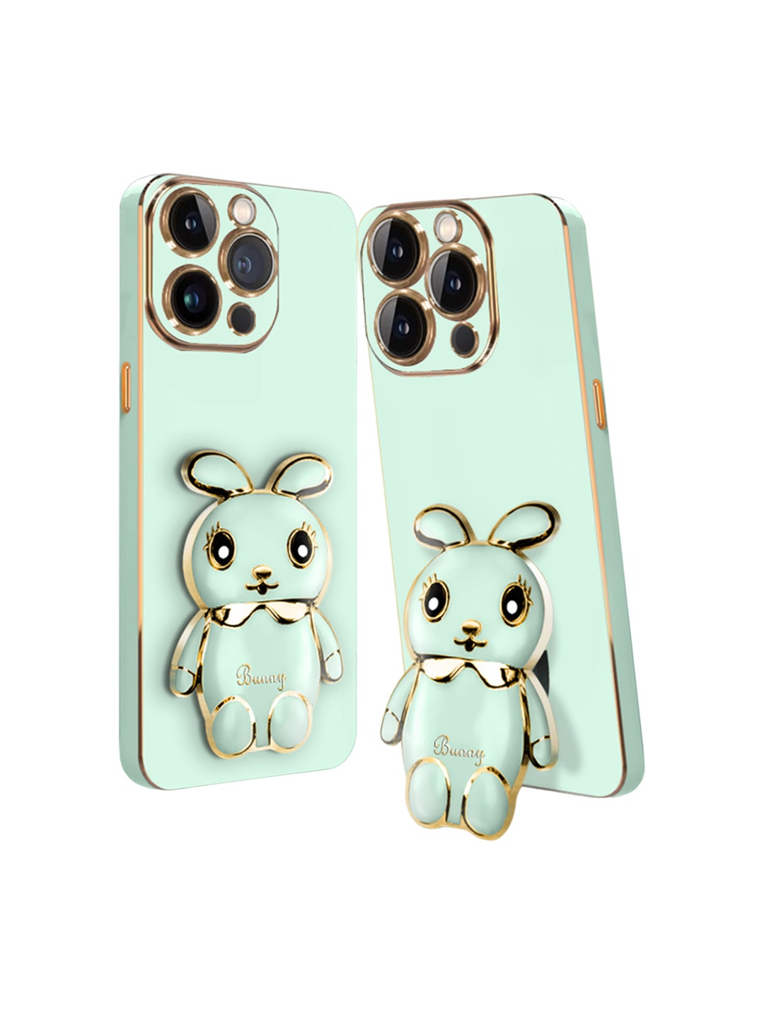

Karwan 3D Bunny iPhone 14 Pro Max Back Case Mobile Accessories, Green
