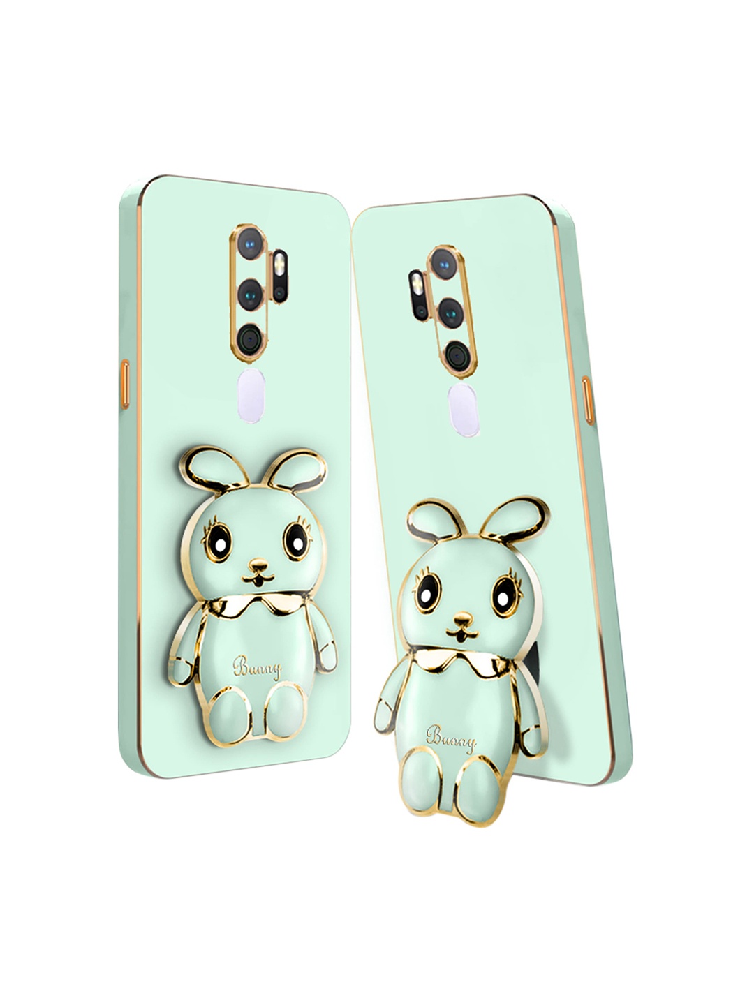 

Karwan 3D Bunny Oppo A9 2020 Back Case Mobile Accessories, Green