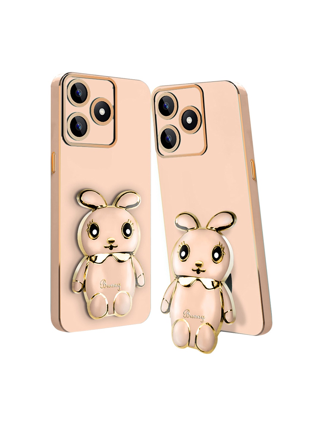 

Karwan 3D Mini Bunny with Folding Stand Narxo N53 Back Case, Pink