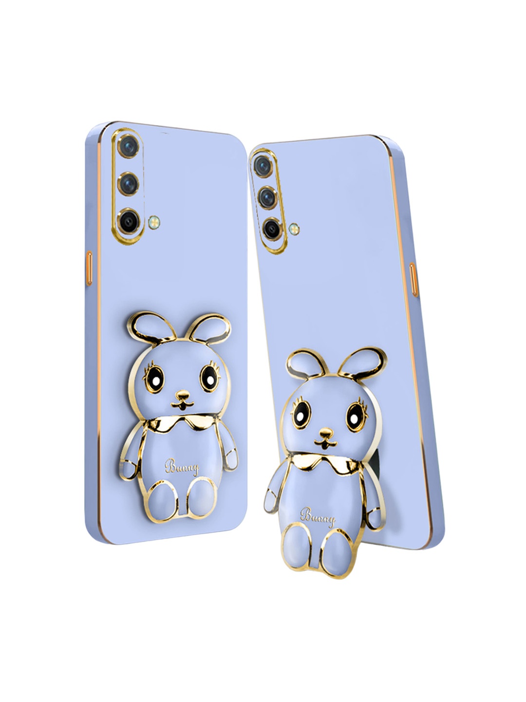 

Karwan Oneplus Nord CE 3D Mini Bunny with Folding Stand Back Cover Case, Blue